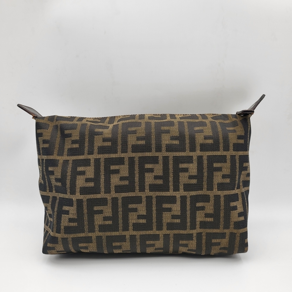 Fendi Zucca Ff Clutch Pouch, Authentic..